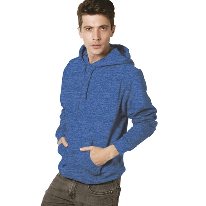 Imagen de M&O SUDADERA UNISEX FELPA SIN CIERRE CON CAPUCHA 3320