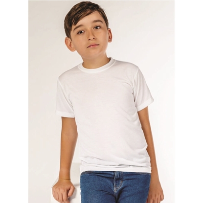 Imagen de PLAYERA CUELLO REDONDO NIÑO 100% POLIESTER SUBLIMABLE 4000N