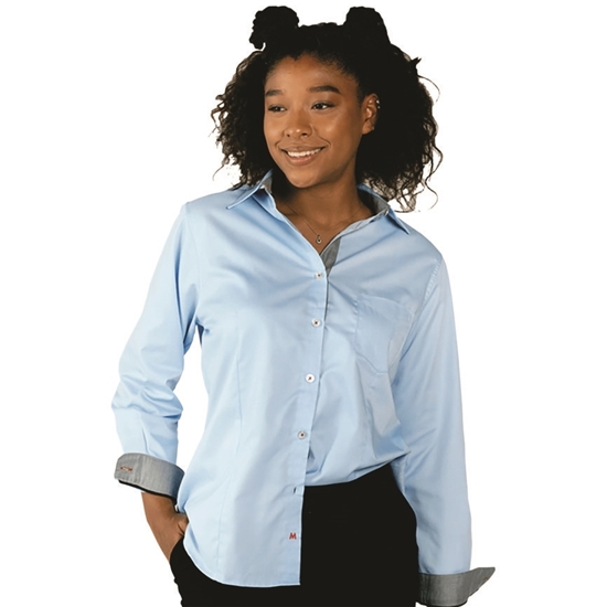 Imagen de MAGTEX CAMISA GABARDINA DAMA 55/45 POL/ALG M.LARGA D4GABA