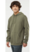 Imagen de M&O SUDADERA UNISEX FELPA SIN CIERRE CON CAPUCHA 3320