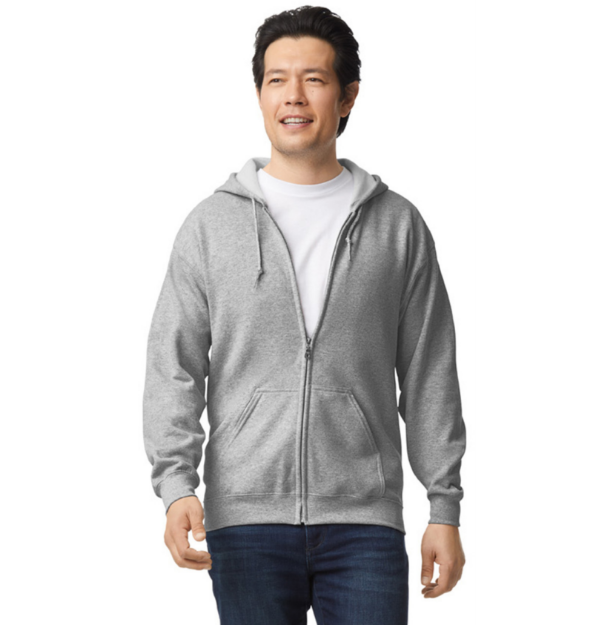 Imagen de GILDAN SUDADERA CON CAPUCHA Y CIERRE 50/50 ADULTO 18600