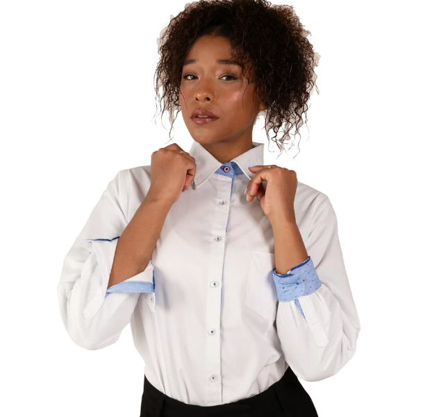 Imagen de MAGTEX CAMISA GABARDINA DAMA 55/45 POL/ALG M.LARGA D4GABA