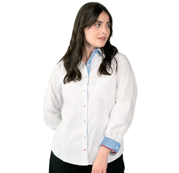 Imagen de MAGTEX CAMISA DAMA OXFORD CAB 55/45 POL/ALG M.LARGA D3OXFO