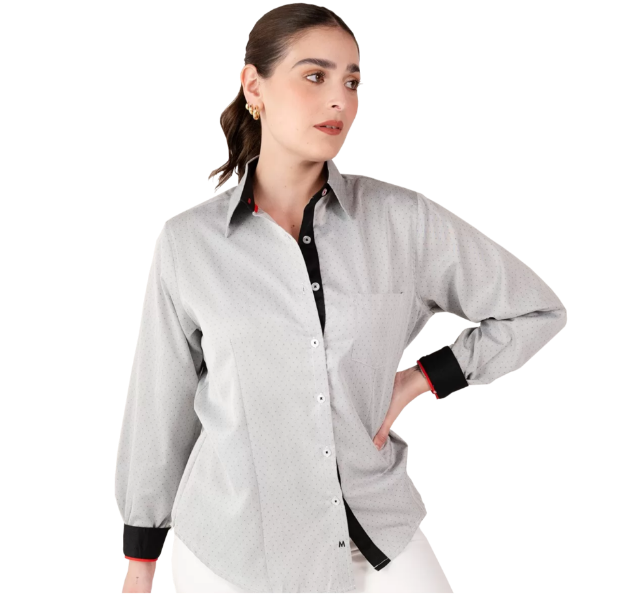 Imagen de MAGTEX CAMISA DUBAI 10 DAMA 55/45 POL/ALG M.LARGA D8DUB2